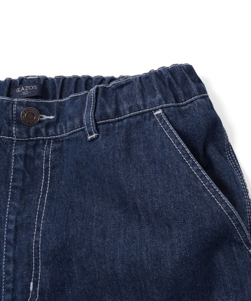GLAZOS(グラソス)の「デニム・配色ステッチペインターパンツ(その他パンツ・キッズ・ブラック/サックスブルー/インディゴブルー・170cm/160cm/150cm/140cm)」の15枚目の写真