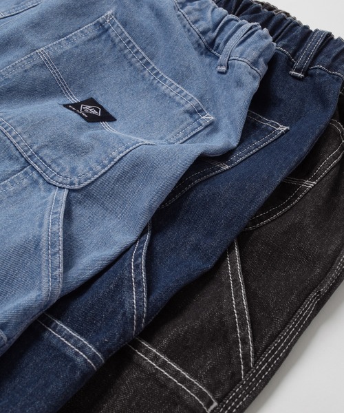 GLAZOS(グラソス)の「デニム・配色ステッチペインターパンツ(その他パンツ・キッズ・ブラック/サックスブルー/インディゴブルー・170cm/160cm/150cm/140cm)」の22枚目の写真