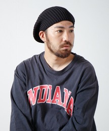 RACAL | Fold Line Knit Beret ガーター編みバックプリーツニットベレータム(ニットキャップ/ビーニー)