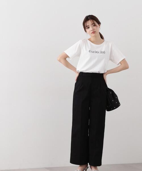 PROPORTION BODY DRESSING（プロポーションボディドレッシング）の「ストレートワイドパンツ / 1214130302（その他パンツ・レディース・ブラック/オフホワイト・MEDIUM/SMALL）」の4枚目の写真