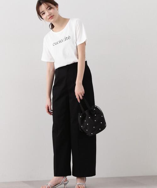 PROPORTION BODY DRESSING（プロポーションボディドレッシング）の「ストレートワイドパンツ / 1214130302（その他パンツ・レディース・ブラック/オフホワイト・MEDIUM/SMALL）」の5枚目の写真