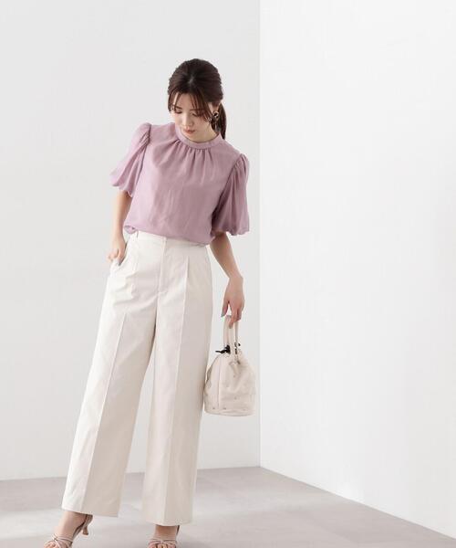 PROPORTION BODY DRESSING（プロポーションボディドレッシング）の「ストレートワイドパンツ / 1214130302（その他パンツ・レディース・ブラック/オフホワイト・MEDIUM/SMALL）」の15枚目の写真