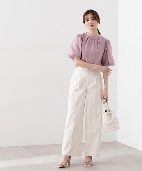 PROPORTION BODY DRESSING（プロポーションボディドレッシング）の「ストレートワイドパンツ / 1214130302（その他パンツ・レディース・ブラック/オフホワイト・MEDIUM/SMALL）」の16枚目の写真