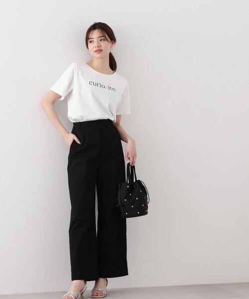 PROPORTION BODY DRESSING（プロポーションボディドレッシング）の「ストレートワイドパンツ / 1214130302（その他パンツ・レディース・ブラック/オフホワイト・MEDIUM/SMALL）」の2枚目の写真