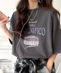 Java（ジャバ）の「【ロンT登場！】《JaVaジャバコラボ》ゆるっとカジュアルに着こなす。綿100%ピグメント加工グラフィックプリントTシャツ＆ロンT(半袖)(長袖)（Tシャツ/カットソー）」