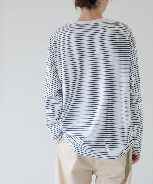 FORK&SPOON(フォークアンドスプーン)の「FORK&SPOON ボーダーロングスリーブTシャツ(Tシャツ/カットソー・メンズ・ブラック系その他/ブルー系その他/ホワイト系その他・4/5)」の19枚目の写真