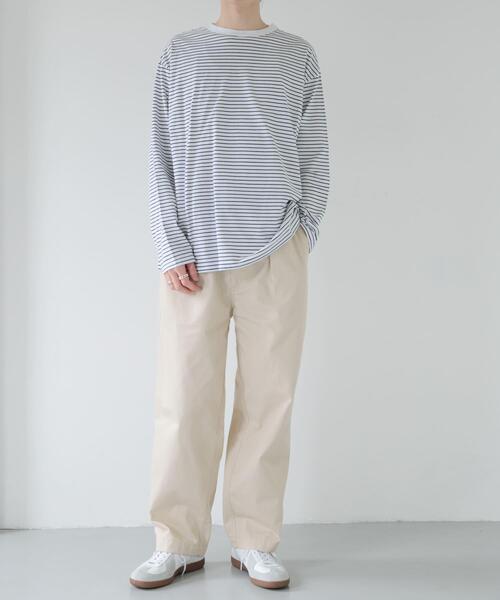 FORK&SPOON(フォークアンドスプーン)の「FORK&SPOON ボーダーロングスリーブTシャツ(Tシャツ/カットソー・メンズ・ブラック系その他/ブルー系その他/ホワイト系その他・4/5)」の18枚目の写真