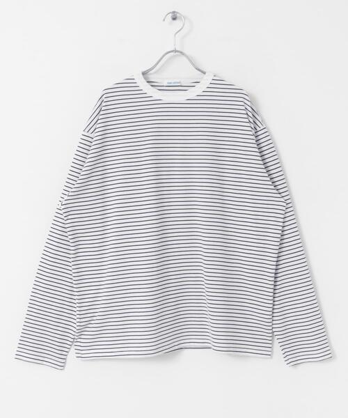 FORK&SPOON(フォークアンドスプーン)の「FORK&SPOON ボーダーロングスリーブTシャツ(Tシャツ/カットソー・メンズ・ブラック系その他/ブルー系その他/ホワイト系その他・4/5)」の17枚目の写真