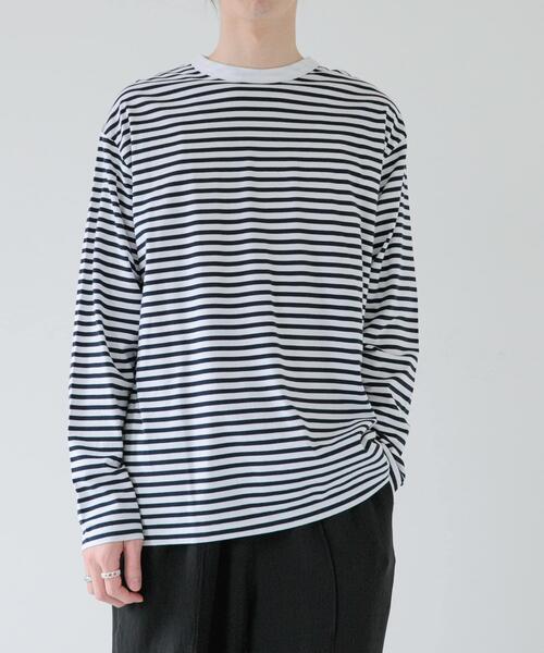 FORK&SPOON(フォークアンドスプーン)の「FORK&SPOON ボーダーロングスリーブTシャツ(Tシャツ/カットソー・メンズ・ブラック系その他/ブルー系その他/ホワイト系その他・4/5)」の15枚目の写真