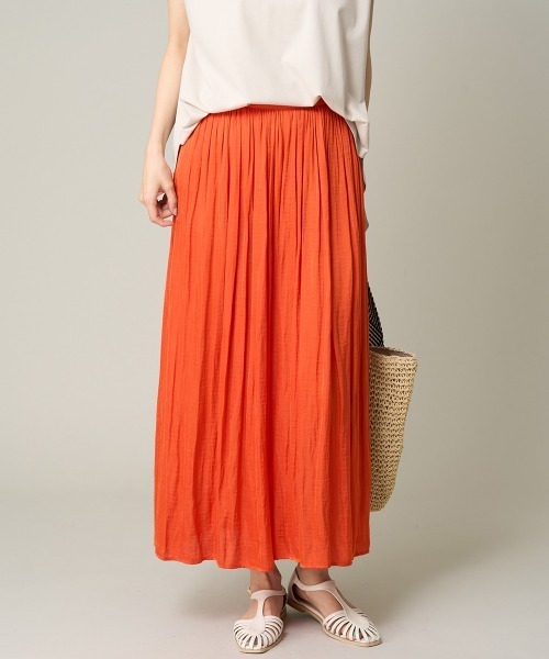 a.v.v（アーヴェヴェ）の「【洗える/イージーケア】落ち感ギャザースカンツ（その他パンツ・レディース・ブルー/ベージュ/ダークグレー/グリーン/オレンジ/ブラウン/レッド/ネイビー/サンドベージュ/ダークグリーン・38/40/36/42/34）」の10枚目の写真