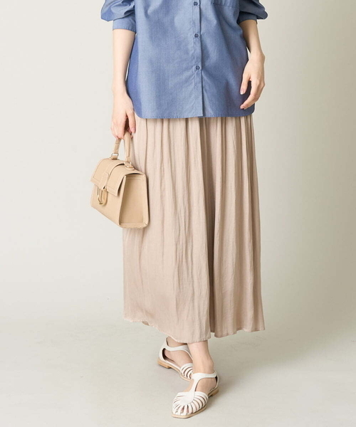 a.v.v（アーヴェヴェ）の「【洗える/イージーケア】落ち感ギャザースカンツ（その他パンツ・レディース・ブルー/ベージュ/ダークグレー/グリーン/オレンジ/ブラウン/レッド/ネイビー/サンドベージュ/ダークグリーン・38/40/36/42/34）」の13枚目の写真