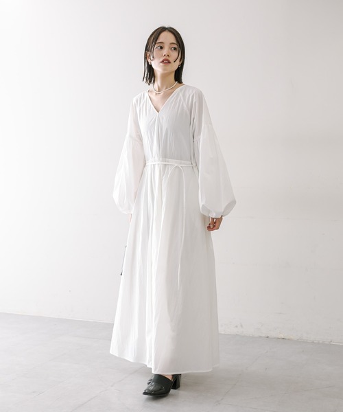 mystic（ミスティック）の「【2サイズ展開】ブークレニットベストワンピースSET（ワンピース・レディース・オフホワイト/イエロー/ブルー・2/1）」の9枚目の写真