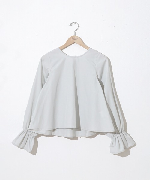 flower(フラワー)の「バックプリーツブラウス(シャツ/ブラウス・レディース・ホワイト/ミント・FREE)」の21枚目の写真