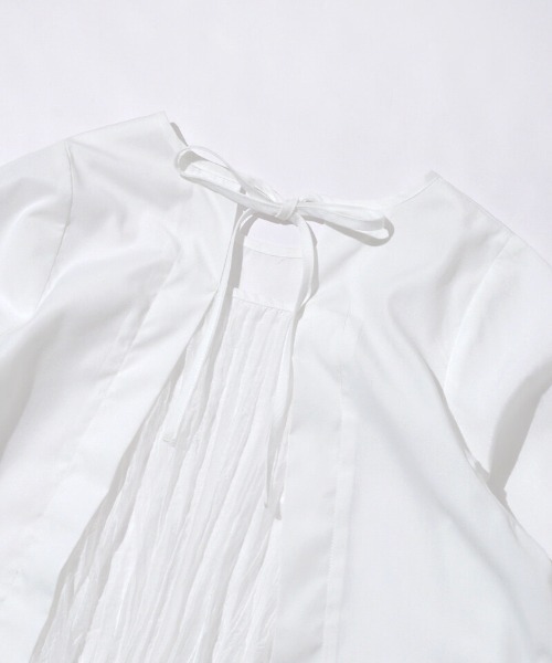 flower(フラワー)の「バックプリーツブラウス(シャツ/ブラウス・レディース・ホワイト/ミント・FREE)」の5枚目の写真