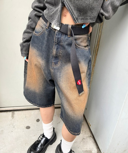WHO'S WHO gallery(フーズフーギャラリー)の「【SLOPPY/スロッピー】ハートガチャベルト(ベルト・レディース・パープル/イエロー/オレンジ/オフホワイト/ブラック/サックスブルー・FREE)」の3枚目の写真