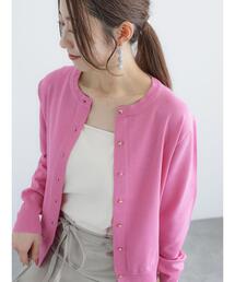Te chichi | 12G金釦天竺クルーカーディガン(カーディガン/ボレロ)