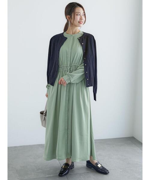 Te chichi(テチチ)の「12G金釦天竺クルーカーディガン(カーディガン/ボレロ・レディース・ブラック/オフホワイト/ブルー/グレー/ピンク・F)」の20枚目の写真