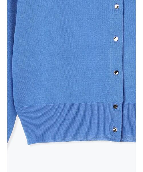 Te chichi(テチチ)の「12G金釦天竺クルーカーディガン(カーディガン/ボレロ・レディース・ブラック/オフホワイト/ブルー/グレー/ピンク・F)」の14枚目の写真