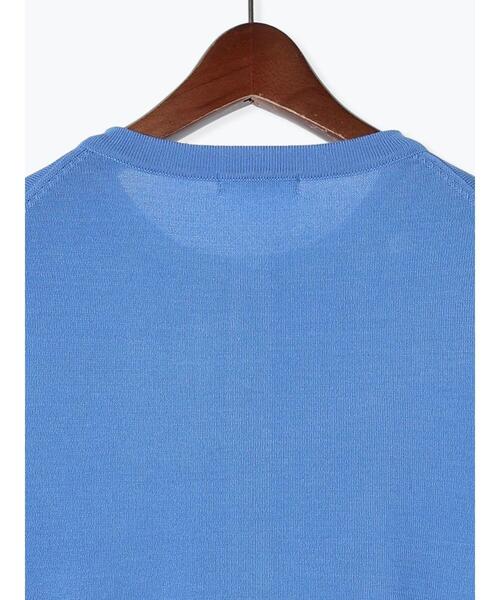 Te chichi(テチチ)の「12G金釦天竺クルーカーディガン(カーディガン/ボレロ・レディース・ブラック/オフホワイト/ブルー/グレー/ピンク・F)」の15枚目の写真