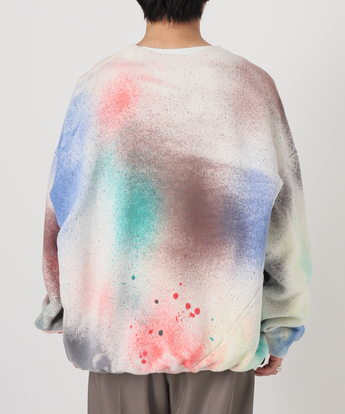 NOMA t.d.（ノーマティーディー）の「【NOMA t.d. for BOUCLE】別注マルチカラー スプレー ハンドダイ スウェット（スウェット・メンズ・その他・2/3）」の9枚目の写真