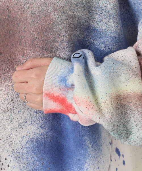 NOMA t.d.（ノーマティーディー）の「【NOMA t.d. for BOUCLE】別注マルチカラー スプレー ハンドダイ スウェット（スウェット・メンズ・その他・2/3）」の13枚目の写真