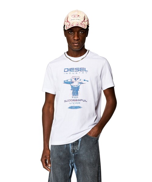 DIESEL（ディーゼル）の「メンズ Tシャツ T-DIEGOR-K69（Tシャツ/カットソー・メンズ・イエロー/ホワイト/ブラック・SMALL/MEDIUM/LARGE/X-LARGE/XX-LARGE/X-SMALL/XXX-LARGE）」の11枚目の写真