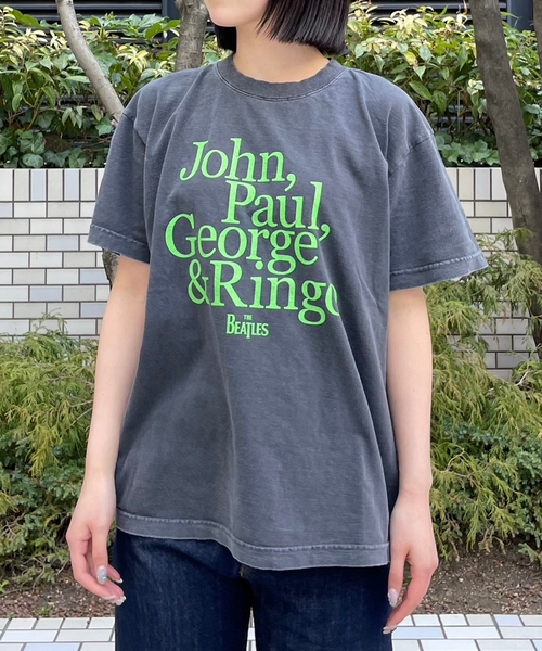 GOOD ROCK SPEED(グッドロックスピード)の「【GOOD ROCK SPEED/グッドロックスピード】 THE BEATLS:Tシャツ(Tシャツ/カットソー・レディース・チャコールグレー・SMALL/MEDIUM)」の1枚目の写真