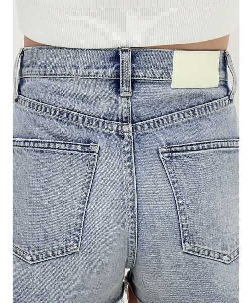 GYDA（ジェイダ）の「ハイウエスト LEFT HEM ダメージデニム ショートパンツ（デニムパンツ・レディース・ブルー/ライトブルー・X-SMALL/SMALL/MEDIUM）」の15枚目の写真