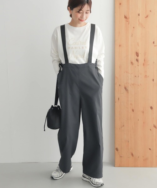 URBAN RESEARCH DOORS(アーバンリサーチドアーズ)の「add fabricsサスペンダーパンツ(サロペット/オーバーオール・レディース・チャコールグレー/ブラック・SMALL/MEDIUM)」の17枚目の写真