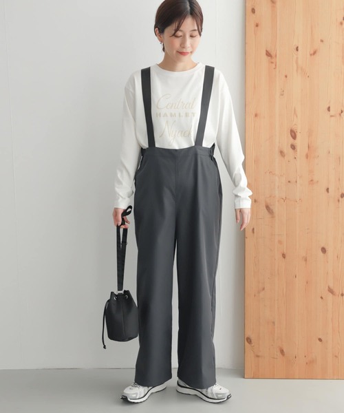 URBAN RESEARCH DOORS(アーバンリサーチドアーズ)の「add fabricsサスペンダーパンツ(サロペット/オーバーオール・レディース・チャコールグレー/ブラック・SMALL/MEDIUM)」の18枚目の写真