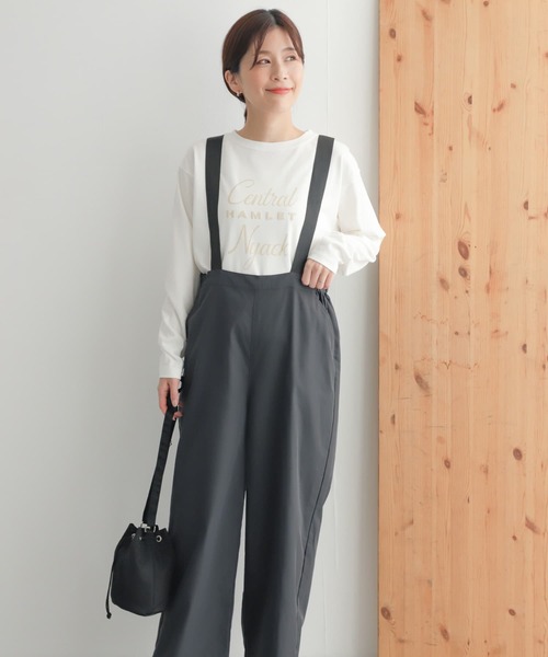 URBAN RESEARCH DOORS(アーバンリサーチドアーズ)の「add fabricsサスペンダーパンツ(サロペット/オーバーオール・レディース・チャコールグレー/ブラック・SMALL/MEDIUM)」の19枚目の写真