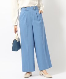 DRESKIP | 【M-LL/無理せずキレイ/洗える/ひんやり】モッツァレラストレッチ ワイドパンツ(その他パンツ)