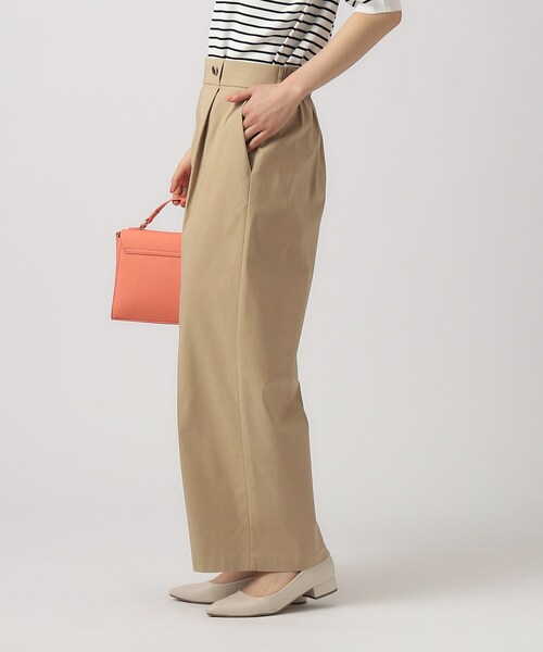 DRESKIP（ドレスキップ）の「◆【M-LL/無理せずキレイ/洗える】モッツァレラストレッチ ワイドパンツ（その他パンツ・レディース・ブルー/ブラック/ベージュ・02/03/04）」の5枚目の写真