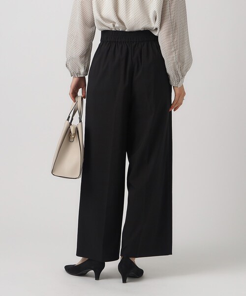 DRESKIP（ドレスキップ）の「◆【M-LL/無理せずキレイ/洗える】モッツァレラストレッチ ワイドパンツ（その他パンツ・レディース・ブルー/ブラック/ベージュ・02/03/04）」の9枚目の写真