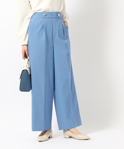 DRESKIP（ドレスキップ）の「◆【M-LL/無理せずキレイ/洗える】モッツァレラストレッチ ワイドパンツ（その他パンツ・レディース・ブルー/ブラック/ベージュ・02/03/04）」の13枚目の写真