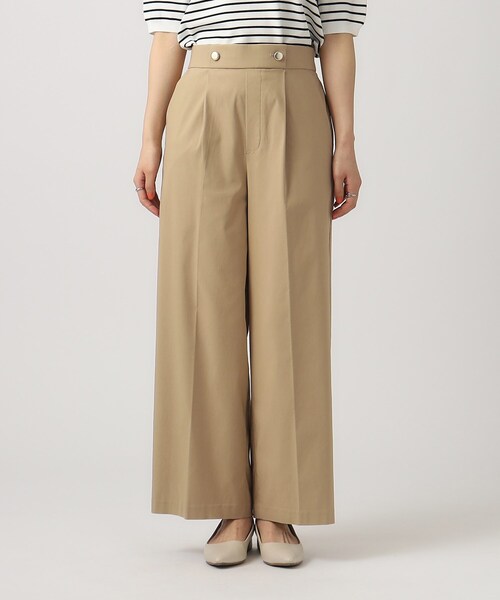 DRESKIP（ドレスキップ）の「◆【M-LL/無理せずキレイ/洗える】モッツァレラストレッチ ワイドパンツ（その他パンツ・レディース・ブルー/ブラック/ベージュ・02/03/04）」の16枚目の写真