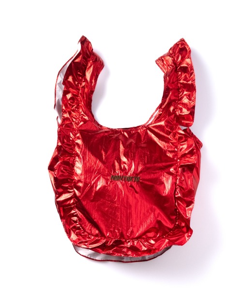 NON TOKYO（ノントーキョー）の「NON TOKYO/ノントーキョー/フリルエコバッグ(L)（ハンドバッグ・レディース・シルバー/ブルー/レッド・FREE）」の3枚目の写真