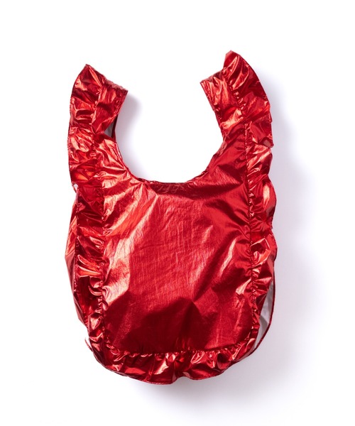 NON TOKYO（ノントーキョー）の「NON TOKYO/ノントーキョー/フリルエコバッグ(L)（ハンドバッグ・レディース・シルバー/ブルー/レッド・FREE）」の8枚目の写真