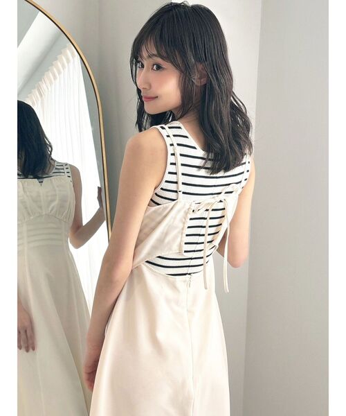 RESEXXY（リゼクシー）の「クロップドニットタンク（タンクトップ・レディース・ホワイト/ブラック/その他1・FREE）」の18枚目の写真