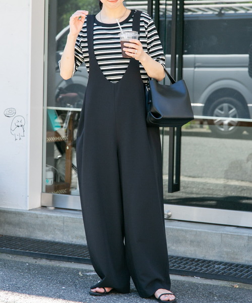 FORK&SPOON（フォークアンドスプーン）の「FORK&SPOON　ワッフルジャガードTシャツ（Tシャツ/カットソー・レディース・ブラウン系その他/ブラック/ブラック系その他/オフホワイト・1）」の21枚目の写真