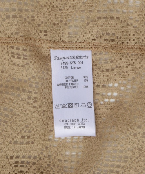 SASQUATCHfabrix.(サスクワァッチファブリックス)の「Sasquatchfabrix./サスクワッチファブリックス/“LOVE & PEACE” LACE OC H/S SHIRT 24SS-SY5-001(シャツ/ブラウス・メンズ・ベージュ/ピンク・L)」の15枚目の写真