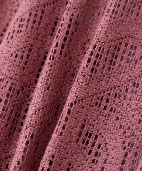 SASQUATCHfabrix.(サスクワァッチファブリックス)の「Sasquatchfabrix./サスクワッチファブリックス/“LOVE & PEACE” LACE OC H/S SHIRT 24SS-SY5-001(シャツ/ブラウス・メンズ・ベージュ/ピンク・L)」の8枚目の写真