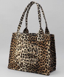 GANNI | GANNI/ガニー large easey shopper /A5577_252 / A5807_943 / ロゴキャンバストート(ショルダーバッグ)