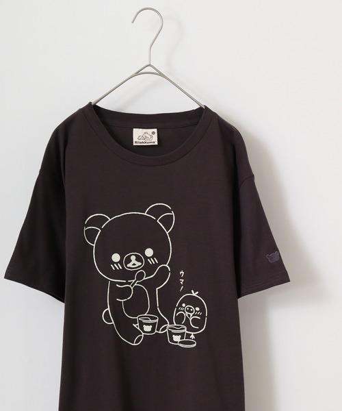 セール】Rilakkuma リラックマ クルーネック半袖Tシャツ（T