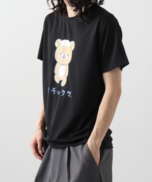 リラックマ　友の会　 Tシャツ Lサイズ 黒 San-X リラックマ サンエックス Tシャツ 半袖 プリント トップス