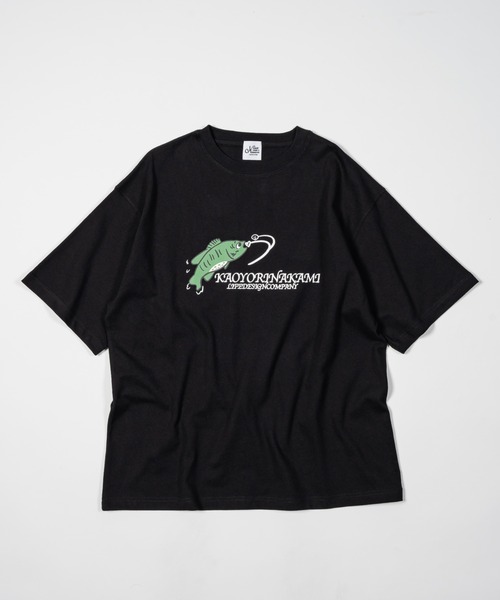 kaoyorinakami(カオヨリナカミ)の「fishing tee / フィッシングTシャツ(Tシャツ/カットソー・メンズ・ホワイト/ブラック・X-SMALL/SMALL/MEDIUM/LARGE/X-LARGE)」の2枚目の写真