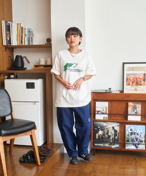 kaoyorinakami(カオヨリナカミ)の「fishing tee / フィッシングTシャツ(Tシャツ/カットソー・メンズ・ホワイト/ブラック・X-SMALL/SMALL/MEDIUM/LARGE/X-LARGE)」の4枚目の写真