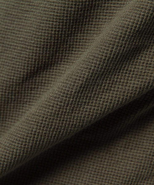 WEGO(ウィゴー)の「WEGO/ワッフルロングパーカー(パーカー・メンズ・カーキ/ホワイト/ブラック/レッド・MEDIUM/LARGE)」の6枚目の写真