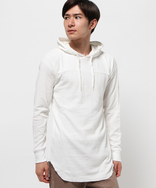 WEGO(ウィゴー)の「WEGO/ワッフルロングパーカー(パーカー・メンズ・カーキ/ホワイト/ブラック/レッド・MEDIUM/LARGE)」の14枚目の写真