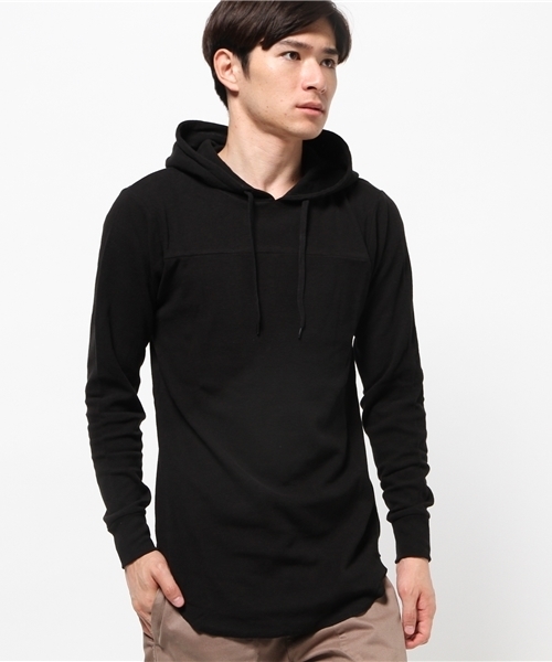 WEGO(ウィゴー)の「WEGO/ワッフルロングパーカー(パーカー・メンズ・カーキ/ホワイト/ブラック/レッド・MEDIUM/LARGE)」の15枚目の写真